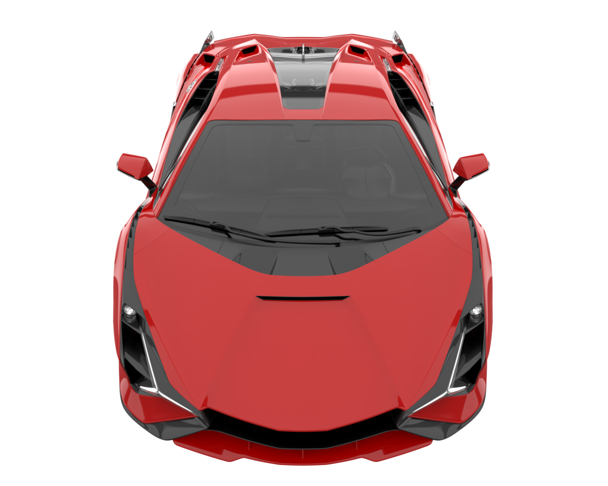 Sport car isolated on transparent background. 3d rendering - illustration png