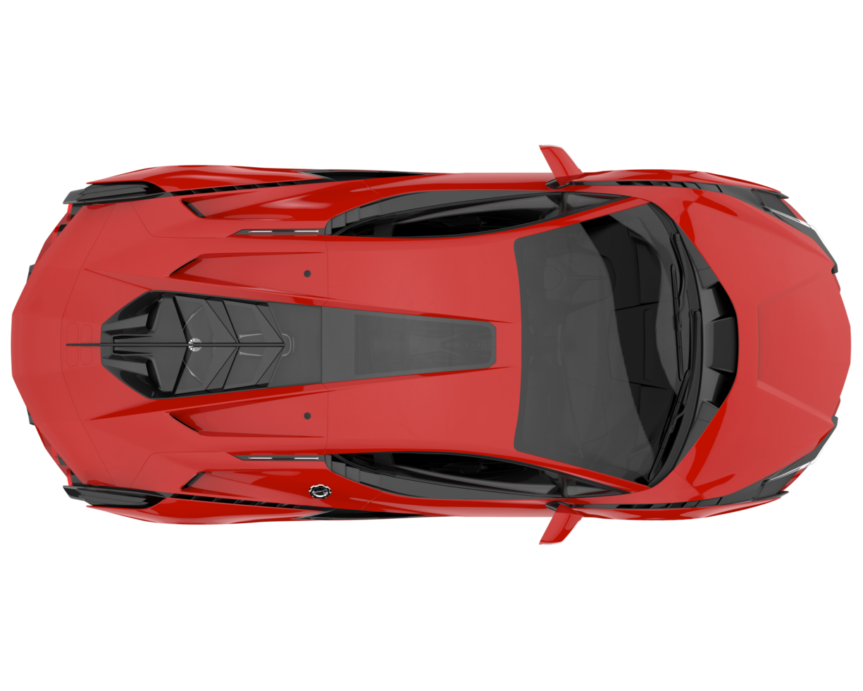 Sport car isolated on transparent background. 3d rendering - illustration png