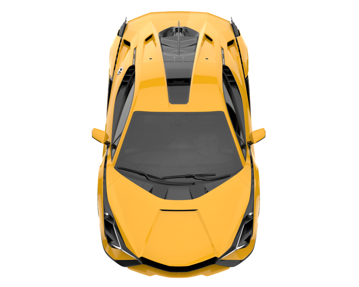 Sport car isolated on transparent background. 3d rendering - illustration png
