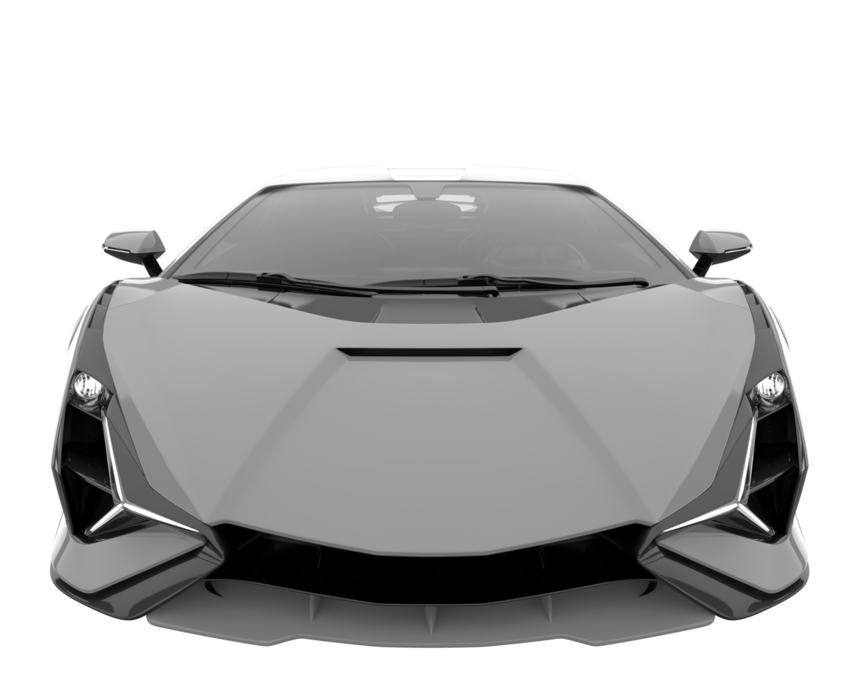 Sport car isolated on transparent background. 3d rendering - illustration png