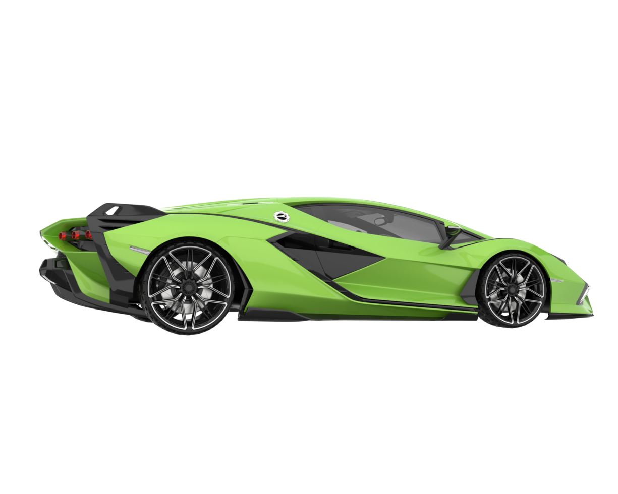 Sport car isolated on transparent background. 3d rendering - illustration png