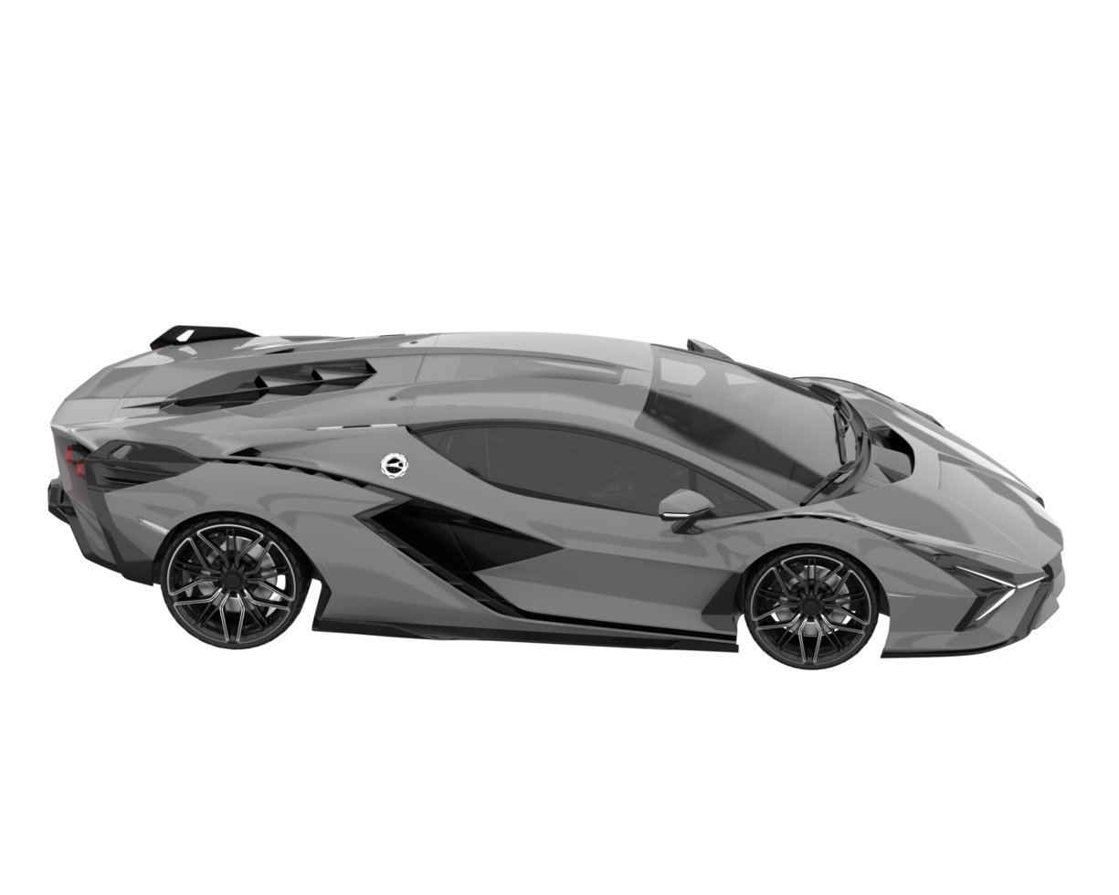Sport car isolated on transparent background. 3d rendering - illustration png