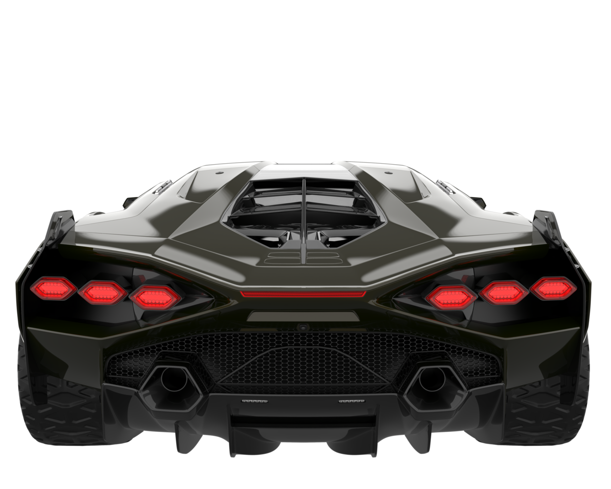 Sport car isolated on transparent background. 3d rendering - illustration png