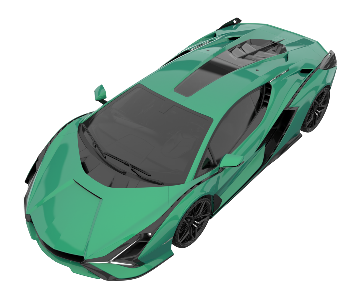 Sport car isolated on transparent background. 3d rendering - illustration png