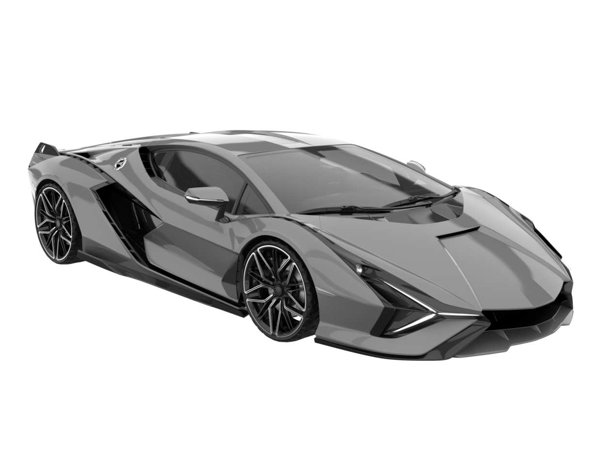 voiture de sport isolée sur fond transparent. rendu 3d - illustration png