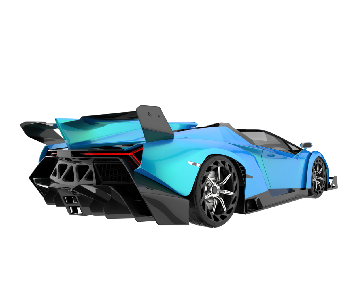 Sport car isolated on transparent background. 3d rendering - illustration png