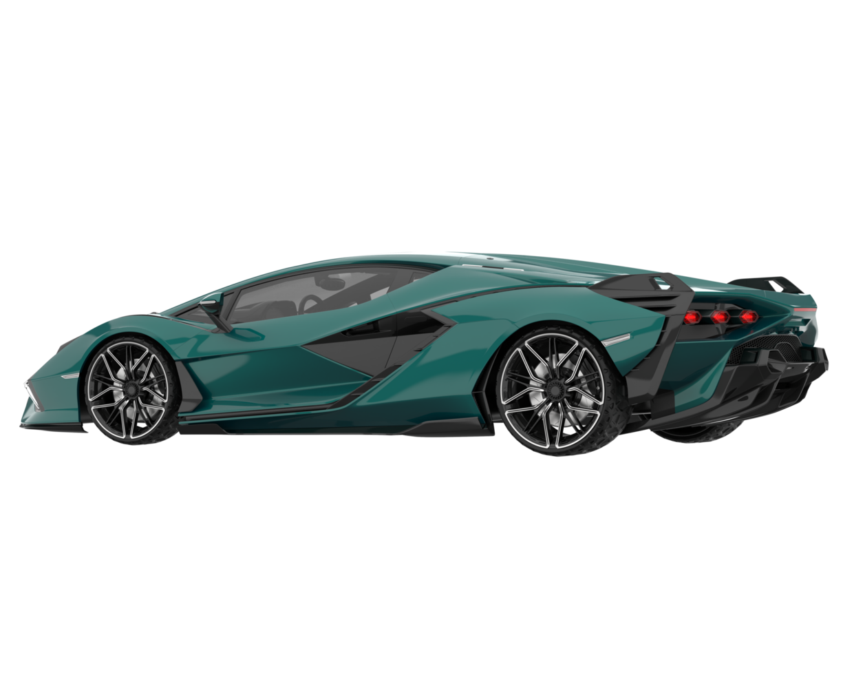 Sport car isolated on transparent background. 3d rendering - illustration png