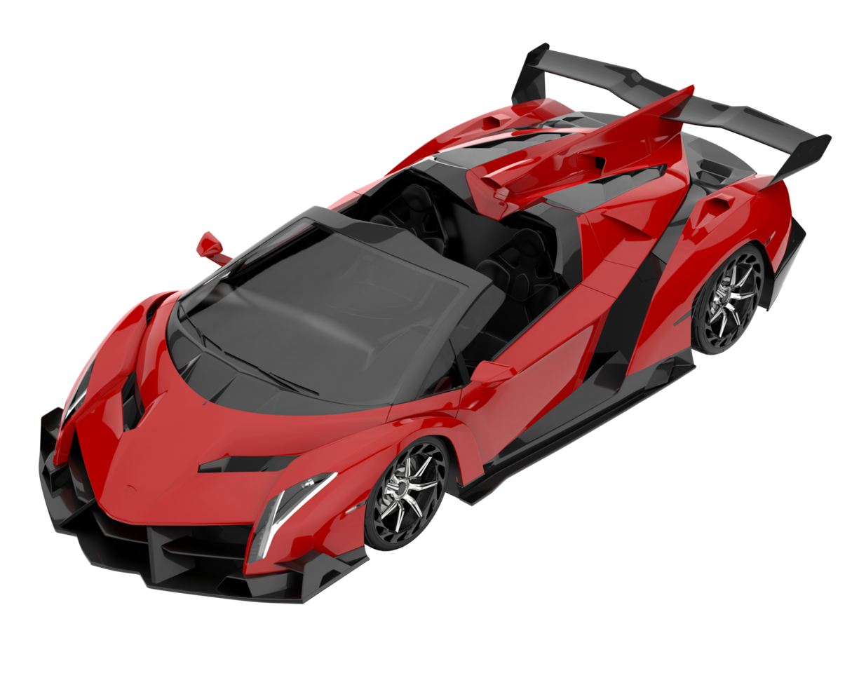 Sport car isolated on transparent background. 3d rendering - illustration png