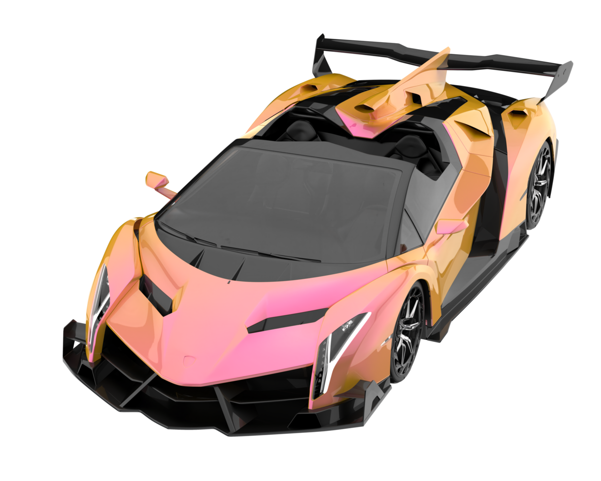 Sport car isolated on transparent background. 3d rendering - illustration png