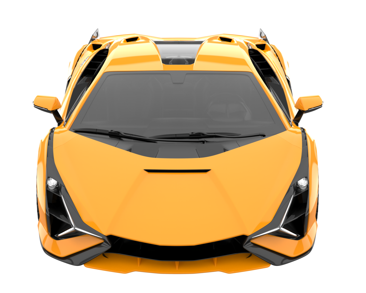 Sport car isolated on transparent background. 3d rendering - illustration png