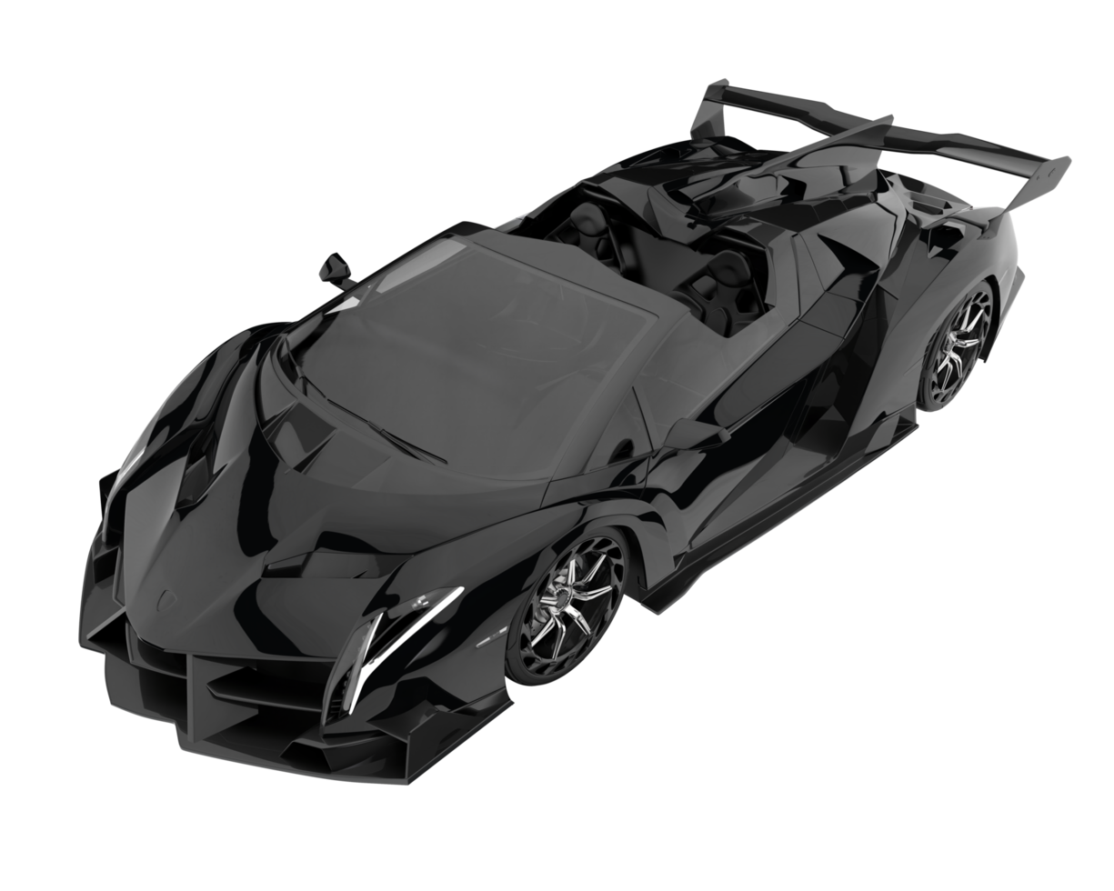 voiture de sport isolée sur fond transparent. rendu 3d - illustration png