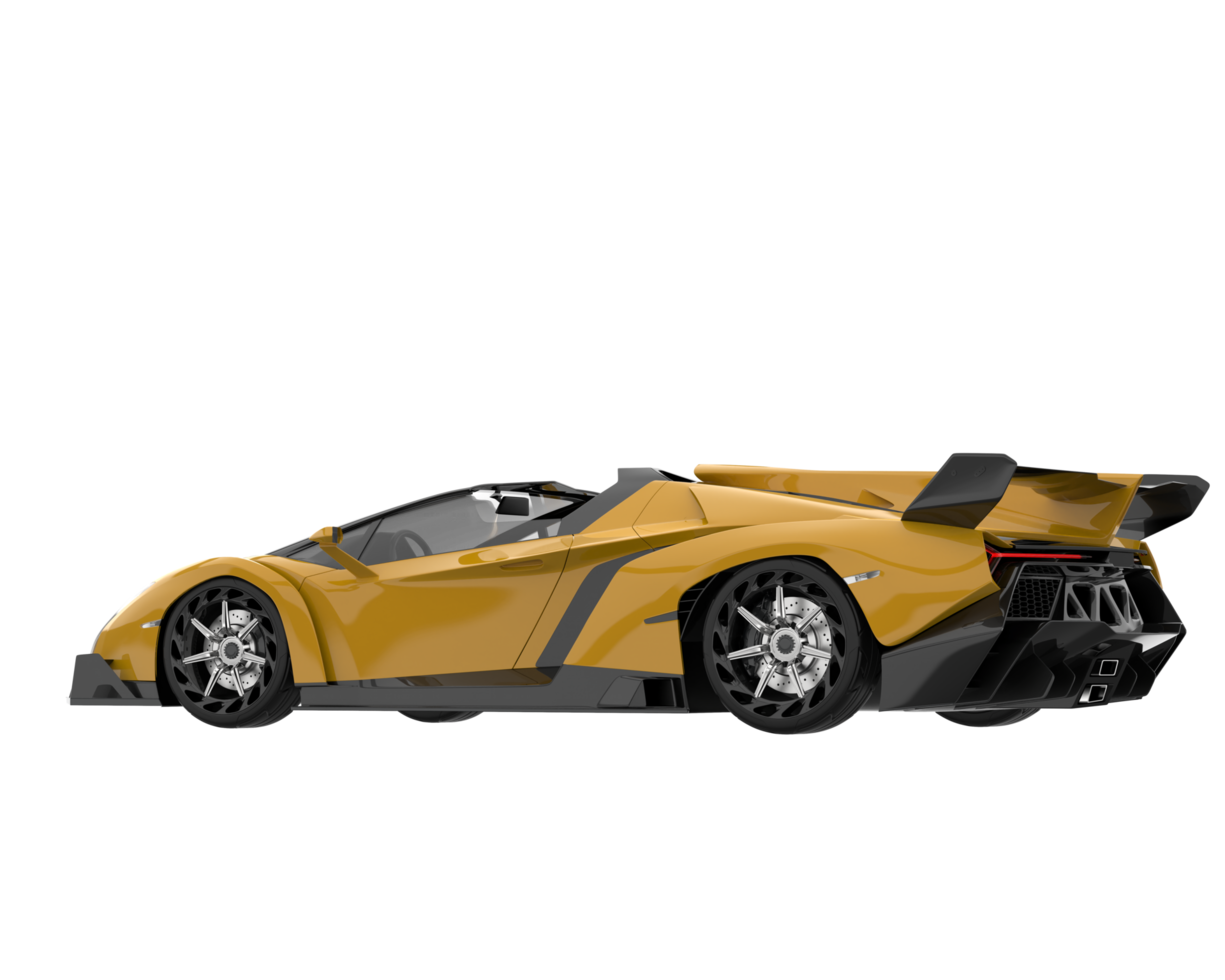 Sport car isolated on transparent background. 3d rendering - illustration png