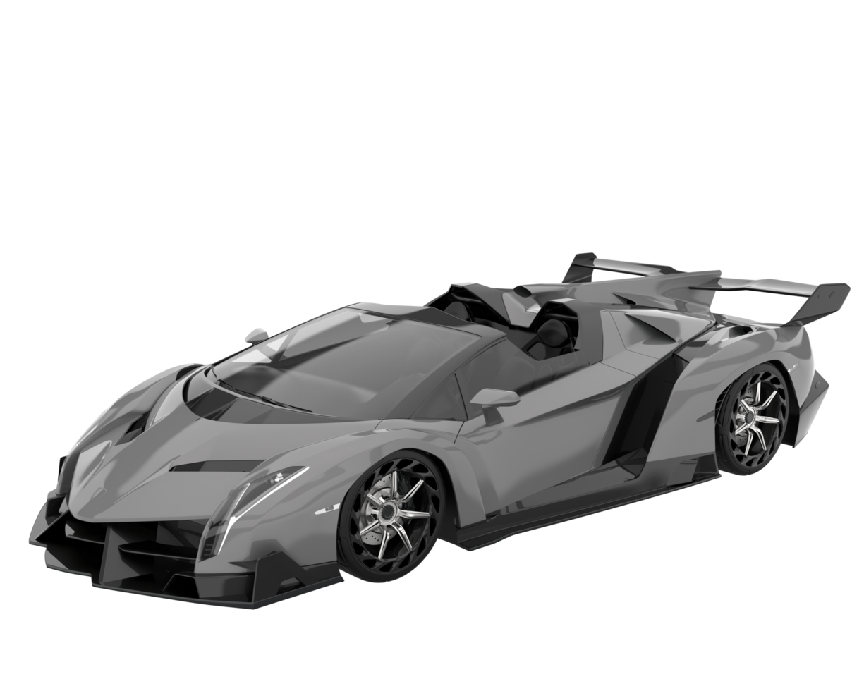 Sport car isolated on transparent background. 3d rendering - illustration png