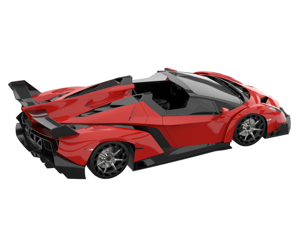 Sport car isolated on transparent background. 3d rendering - illustration png
