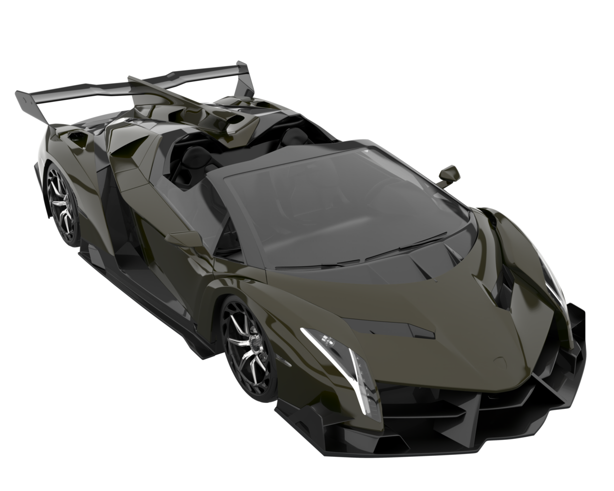 carro esporte isolado em fundo transparente. renderização 3D - ilustração png