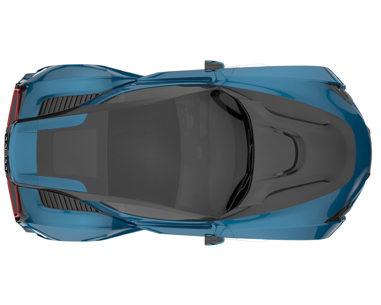 Sport car isolated on transparent background. 3d rendering - illustration png