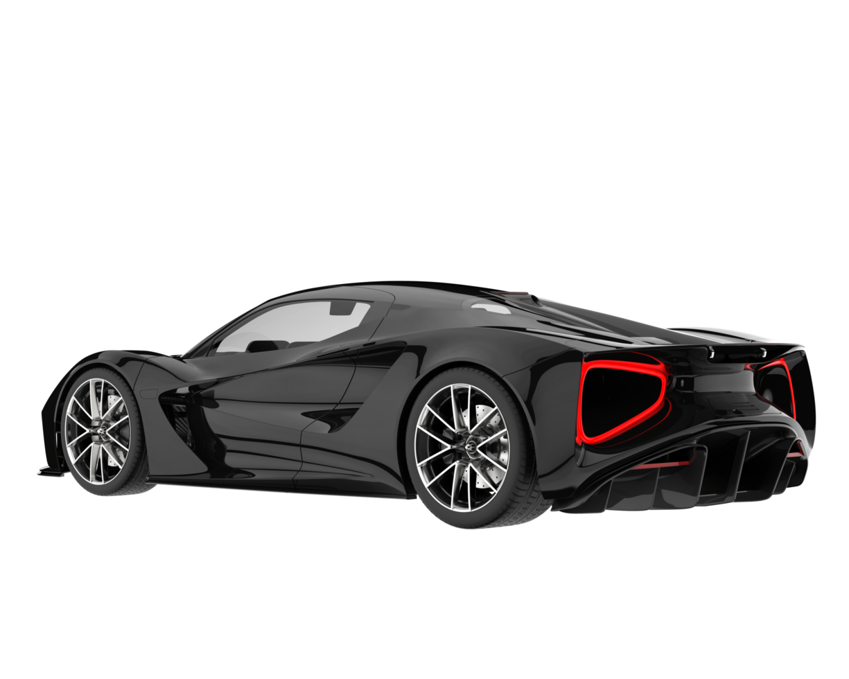 Sport car isolated on transparent background. 3d rendering - illustration png