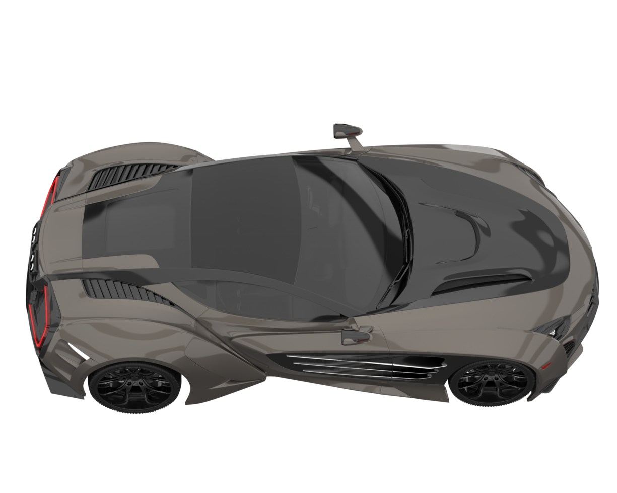 Sport car isolated on transparent background. 3d rendering - illustration png