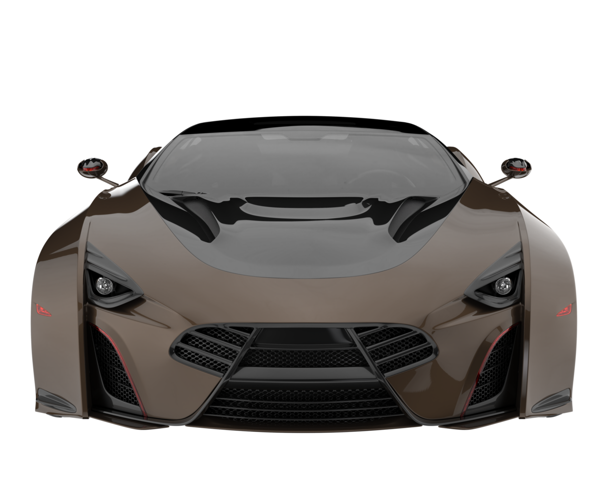 Sport car isolated on transparent background. 3d rendering - illustration png