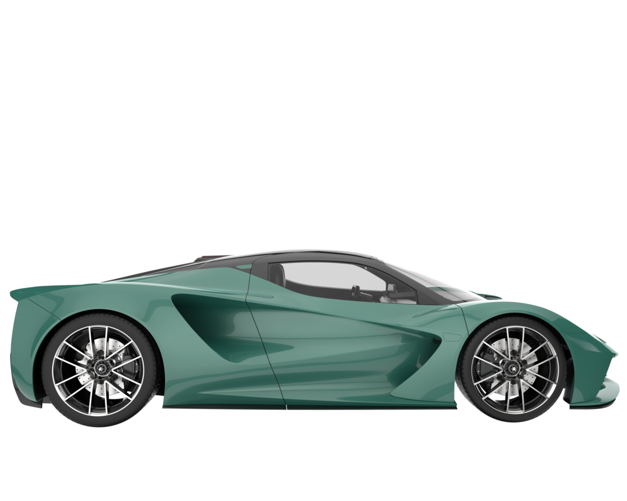 Sport car isolated on transparent background. 3d rendering - illustration png