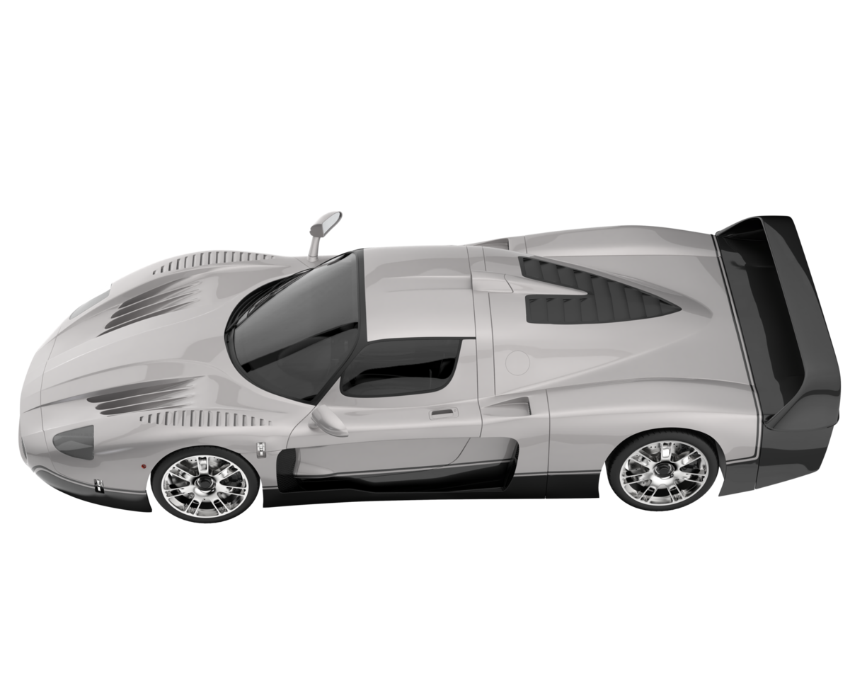 Sport car isolated on transparent background. 3d rendering - illustration png