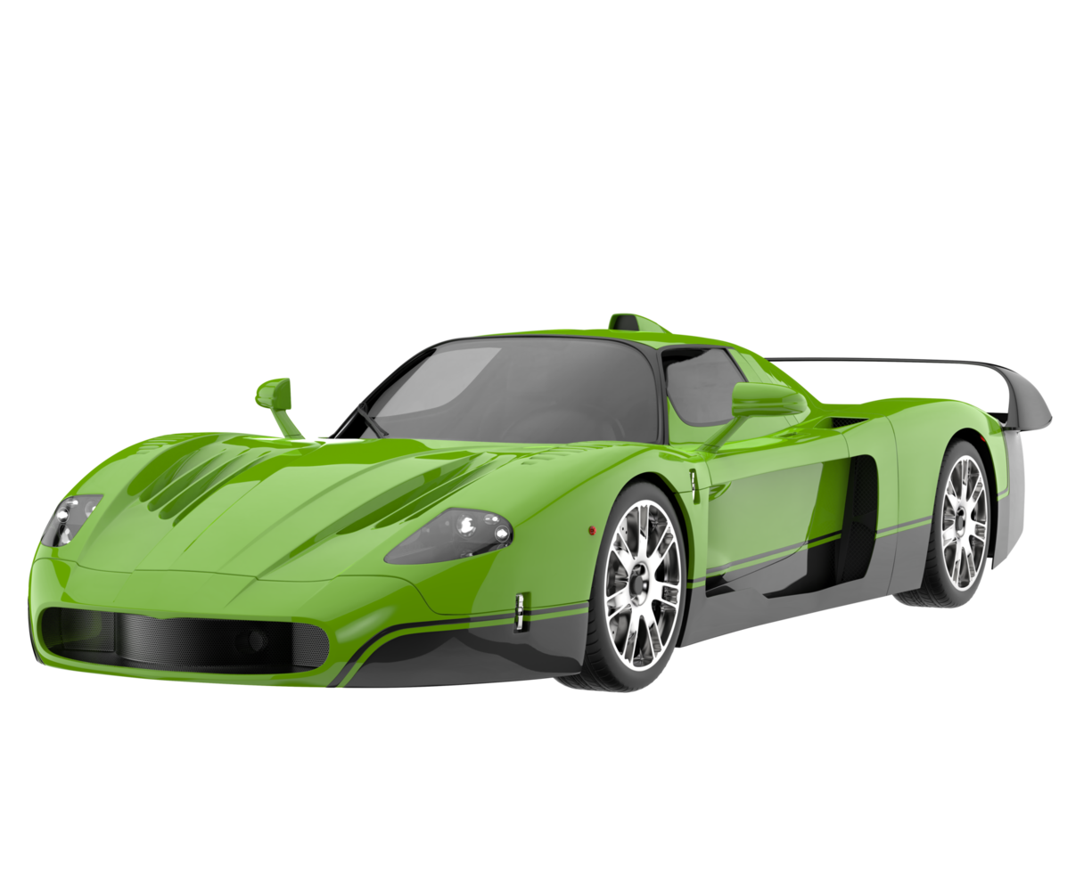 carro esporte isolado em fundo transparente. renderização 3D - ilustração png