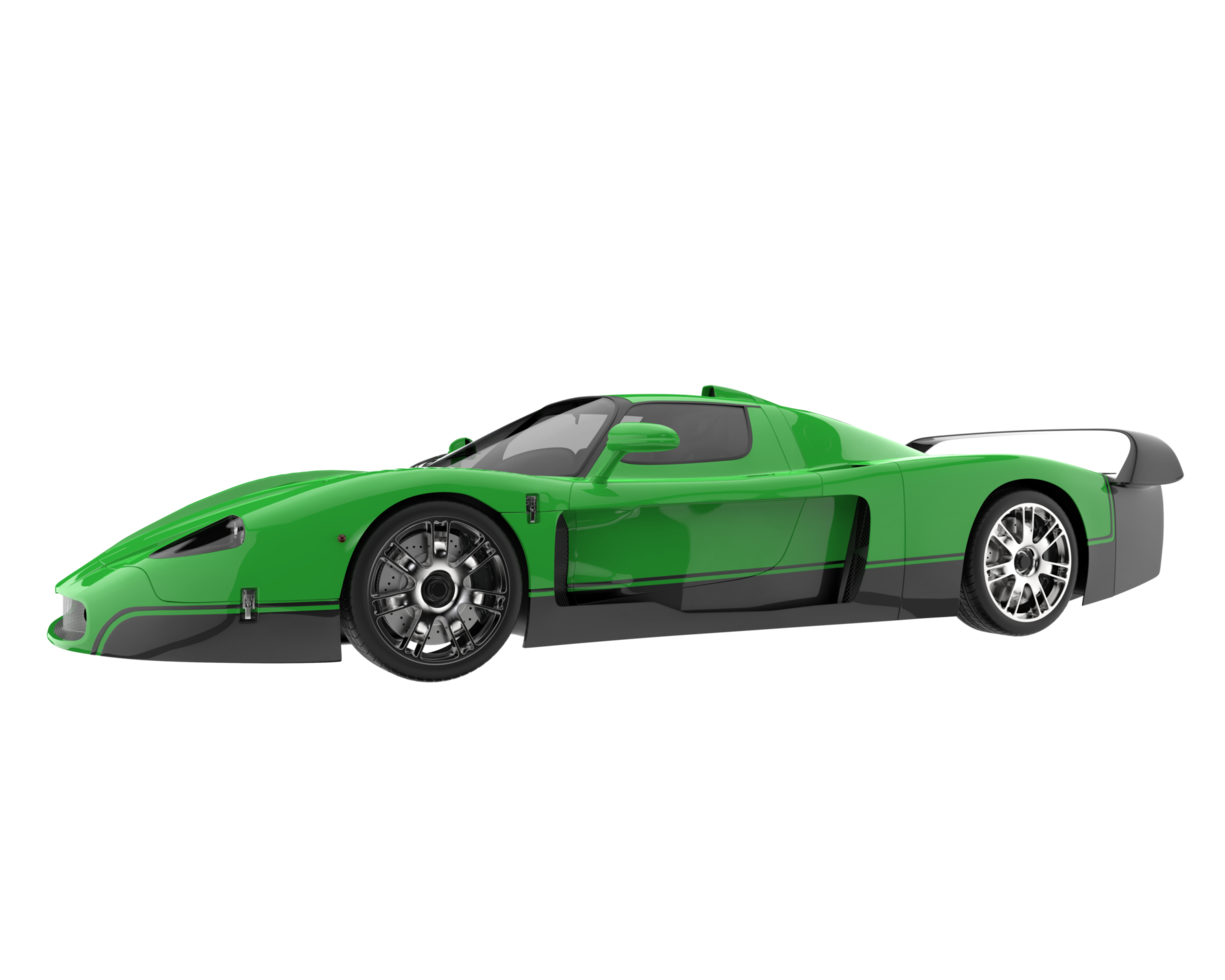 voiture de sport isolée sur fond transparent. rendu 3d - illustration png