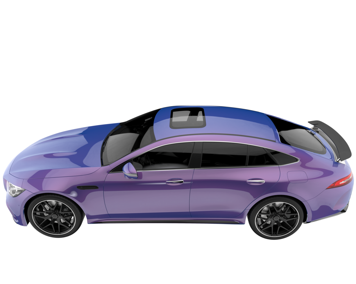 Sport car isolated on transparent background. 3d rendering - illustration png
