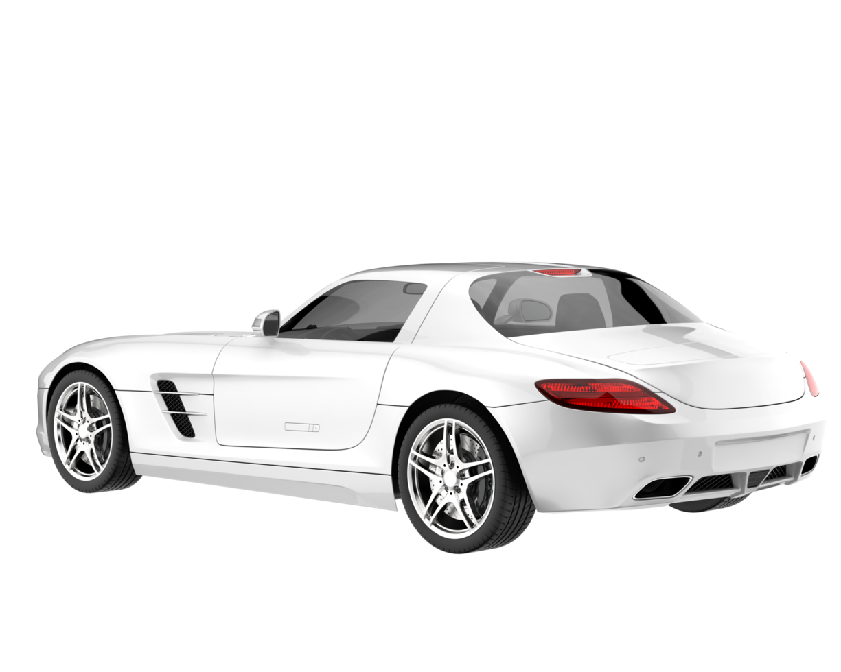 voiture de sport isolée sur fond transparent. rendu 3d - illustration png