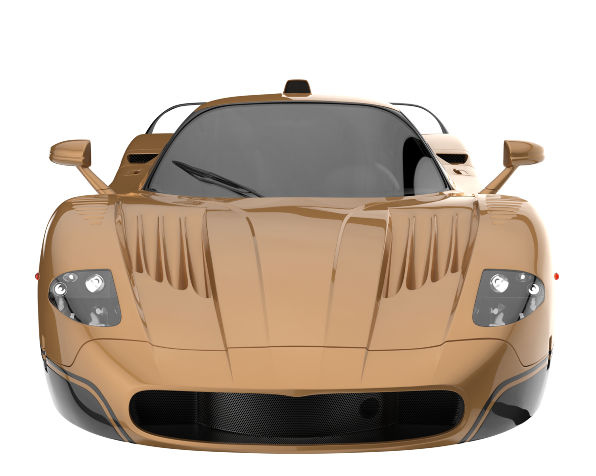 Sport car isolated on transparent background. 3d rendering - illustration png