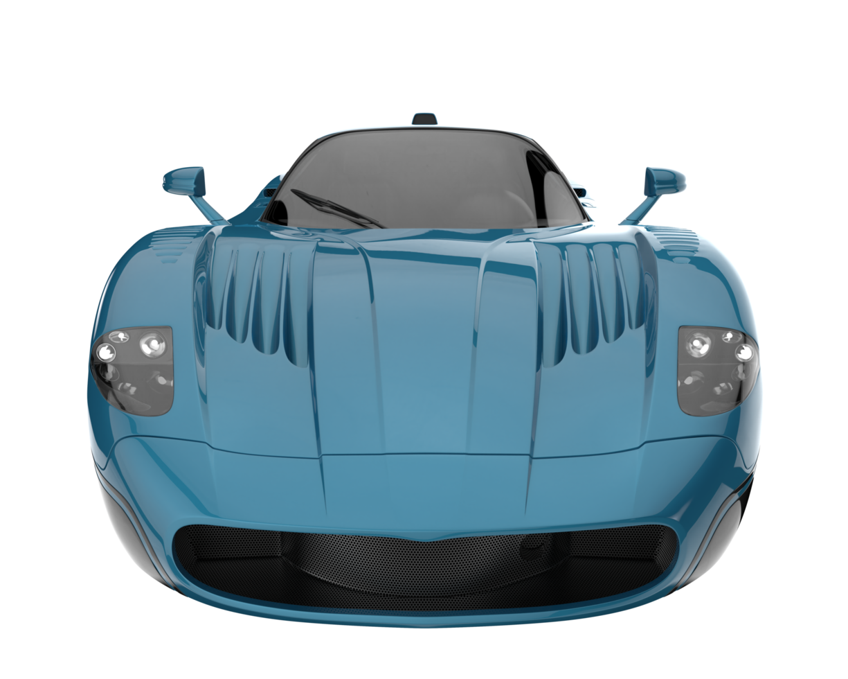 Sport car isolated on transparent background. 3d rendering - illustration png