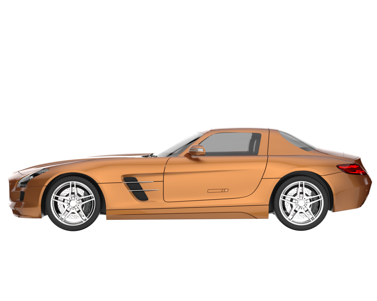 Sport car isolated on transparent background. 3d rendering - illustration png