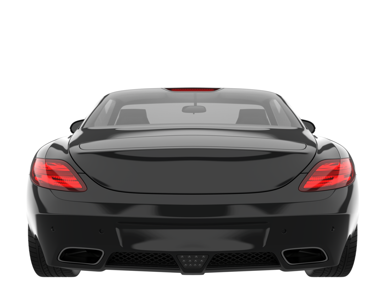 Sport car isolated on transparent background. 3d rendering - illustration png