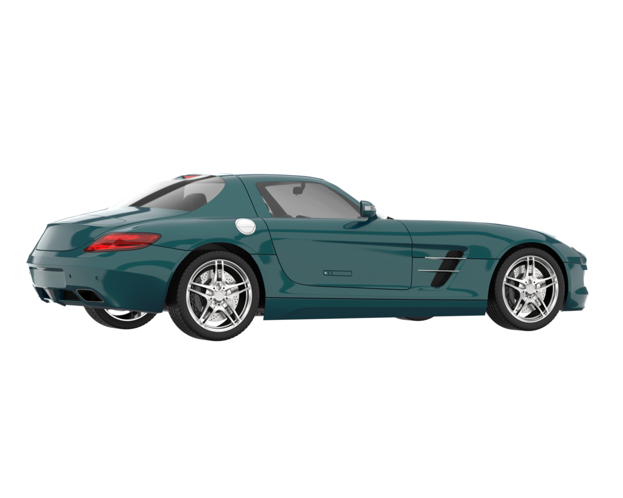 Sport car isolated on transparent background. 3d rendering - illustration png