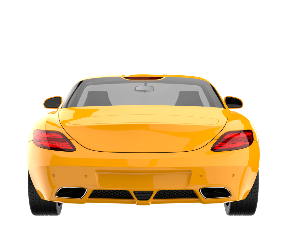 Sport car isolated on transparent background. 3d rendering - illustration png