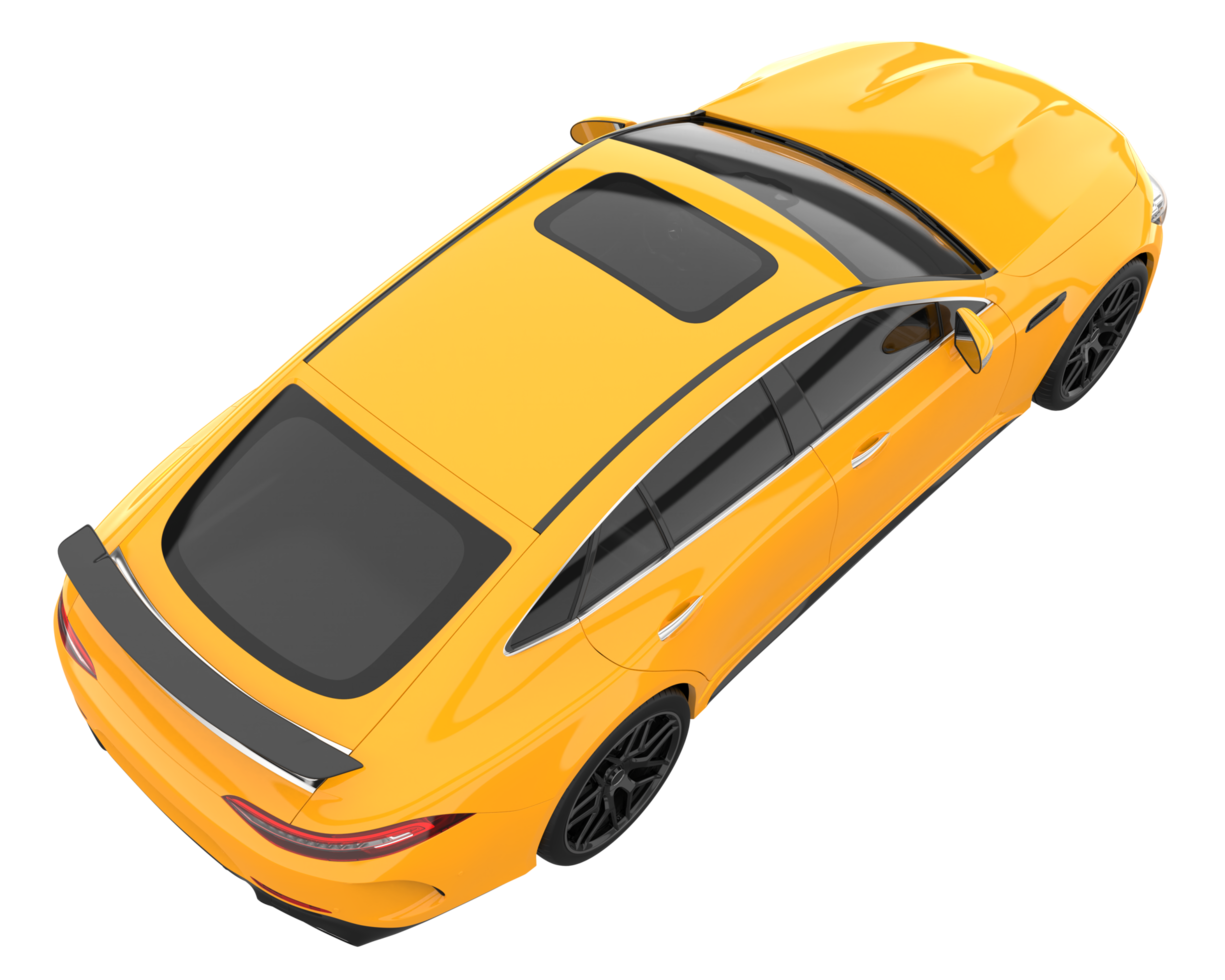 Sport car isolated on transparent background. 3d rendering - illustration png