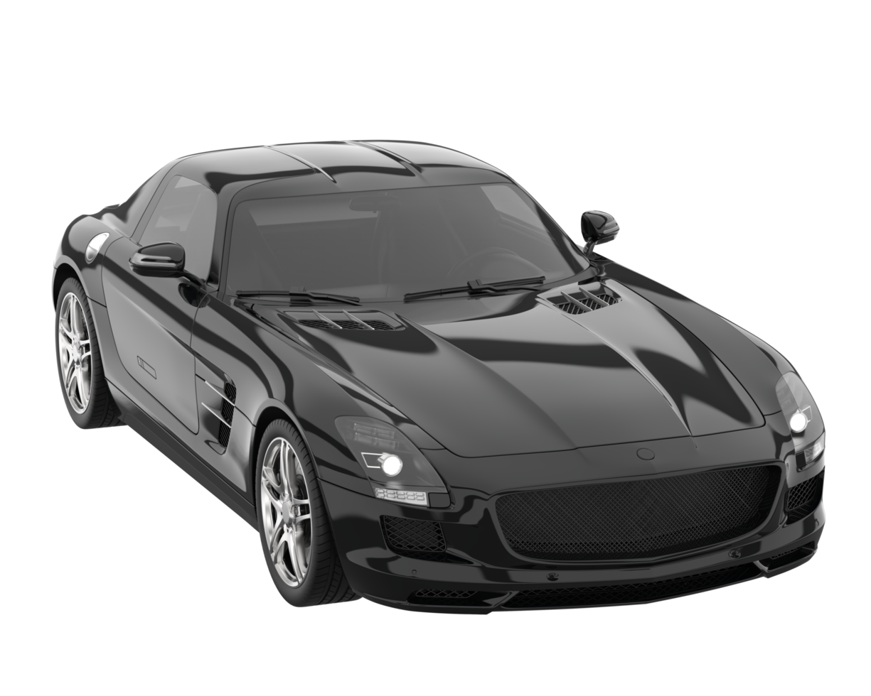 Sport car isolated on transparent background. 3d rendering - illustration png