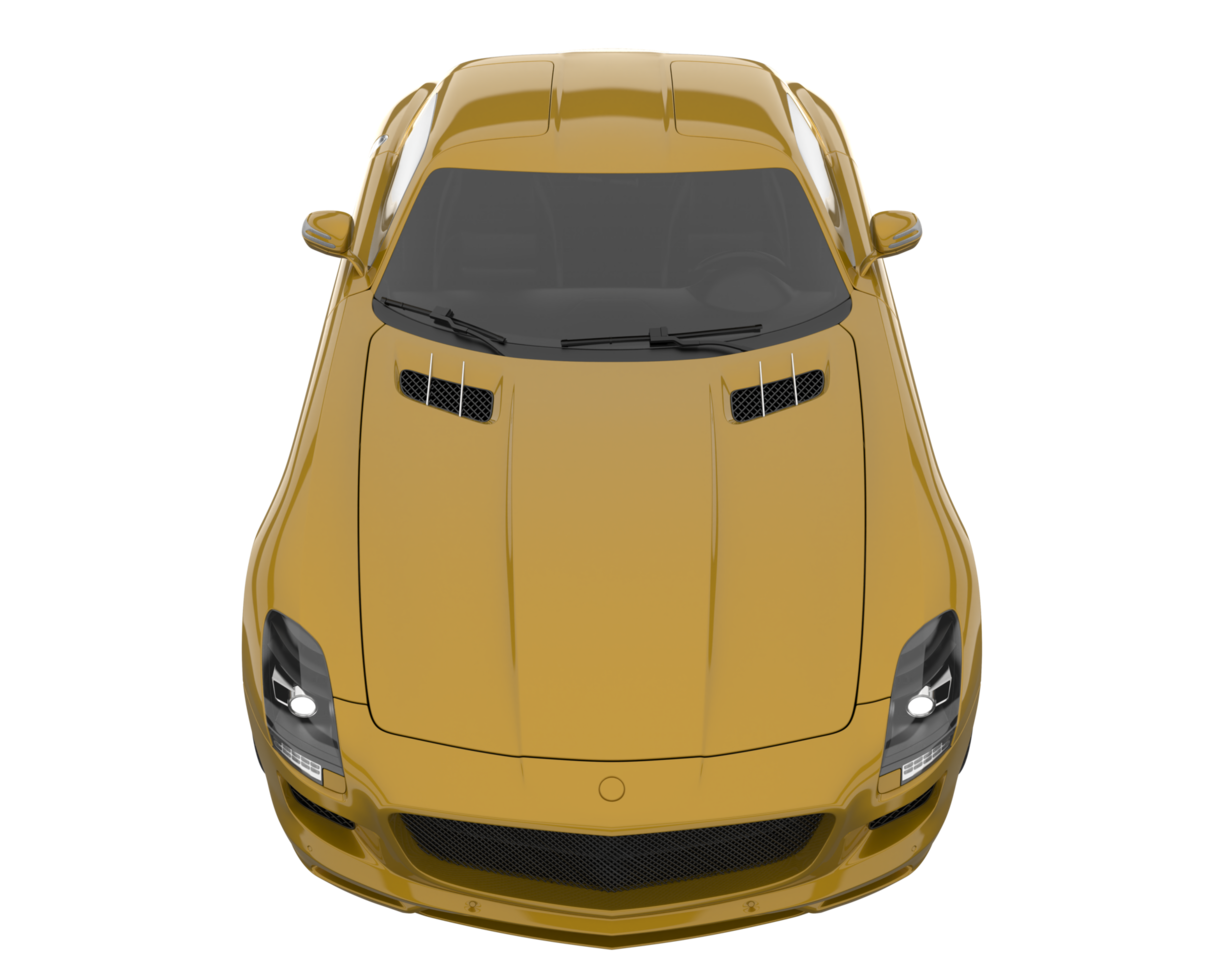 Sport car isolated on transparent background. 3d rendering - illustration png