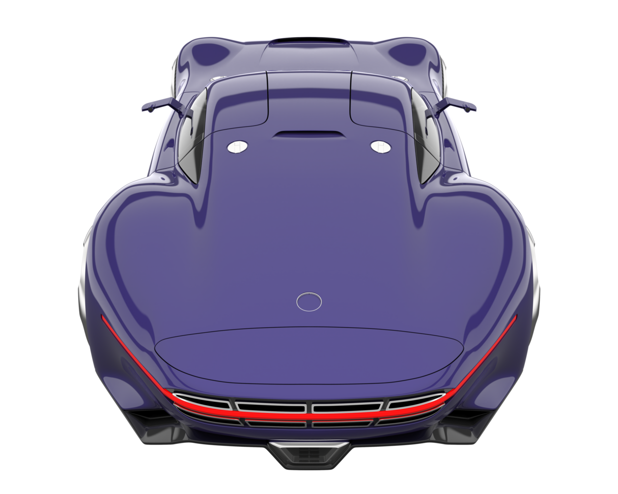 Sport car isolated on transparent background. 3d rendering - illustration png