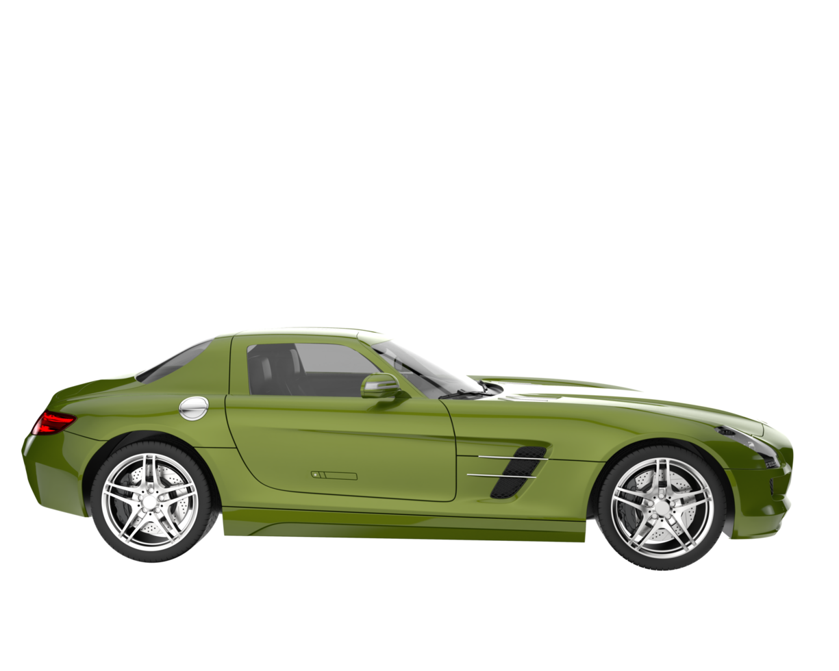 carro esporte isolado em fundo transparente. renderização 3D - ilustração png