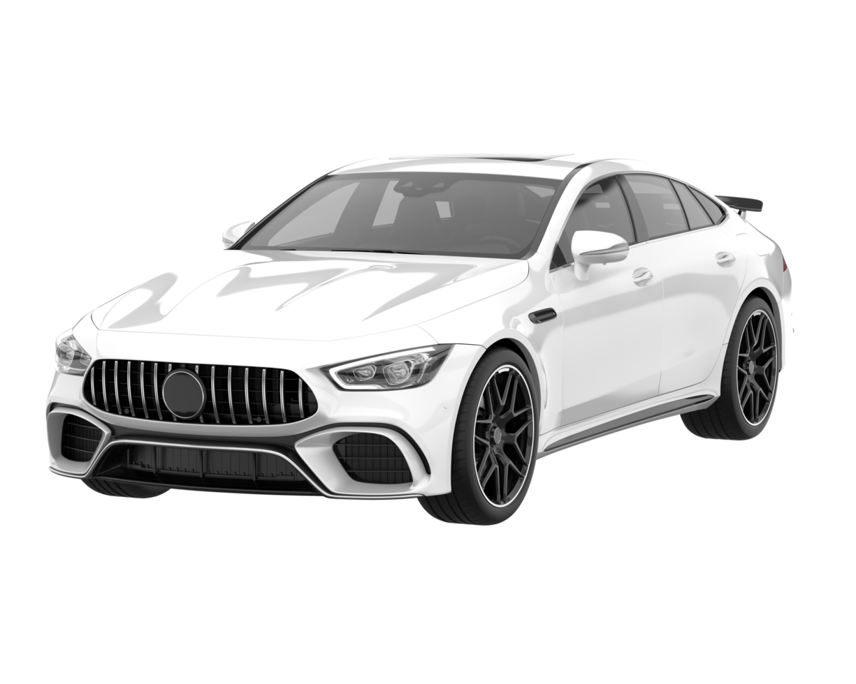 Sport car isolated on transparent background. 3d rendering - illustration png
