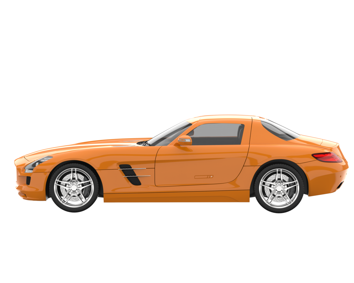 voiture de sport isolée sur fond transparent. rendu 3d - illustration png