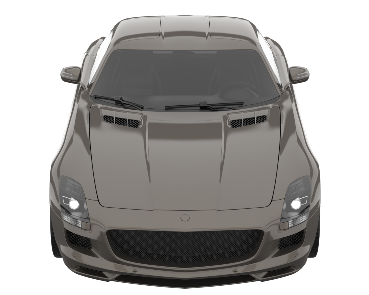 Sport car isolated on transparent background. 3d rendering - illustration png