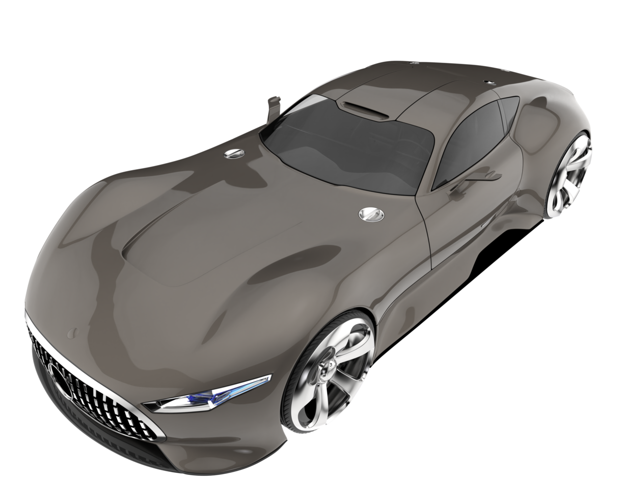 Sport car isolated on transparent background. 3d rendering - illustration png