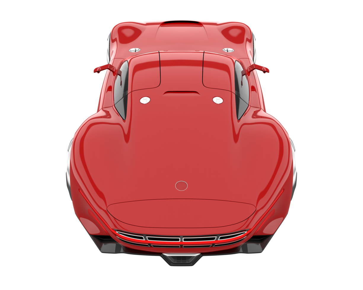 Sport car isolated on transparent background. 3d rendering - illustration png