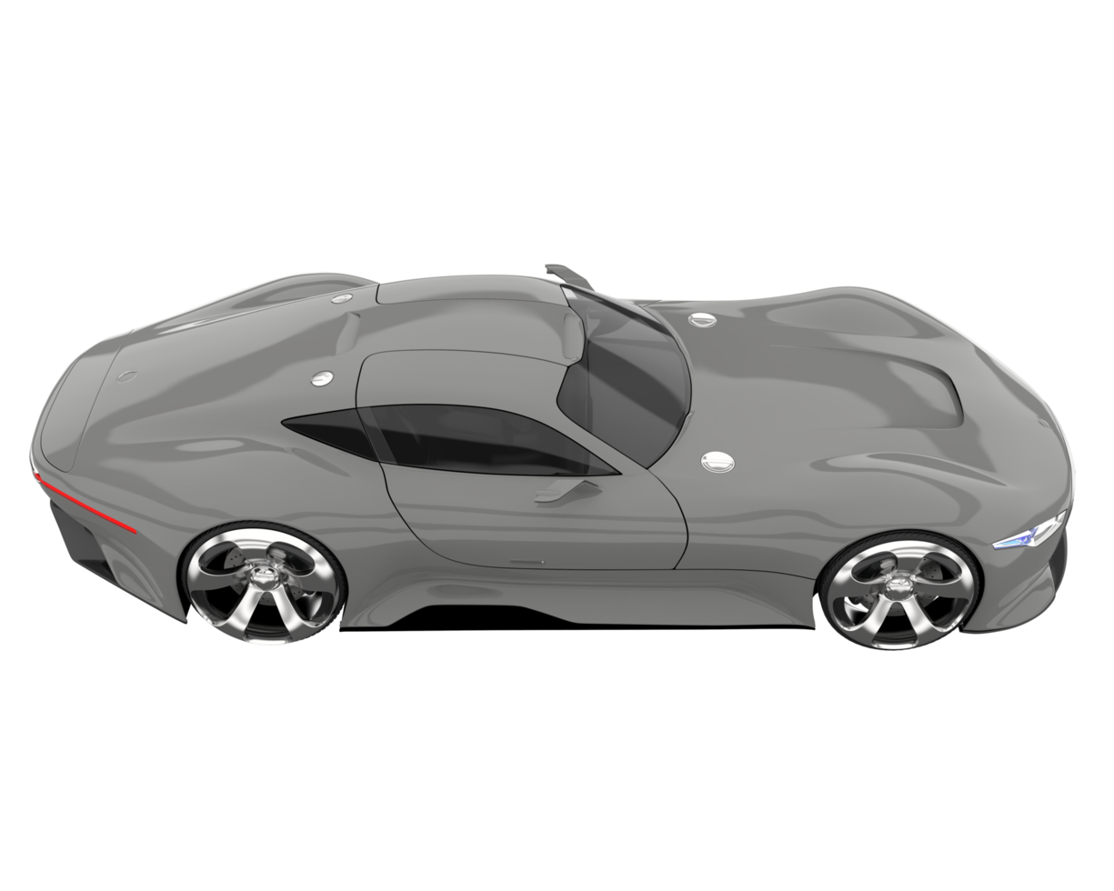 Sport car isolated on transparent background. 3d rendering - illustration png