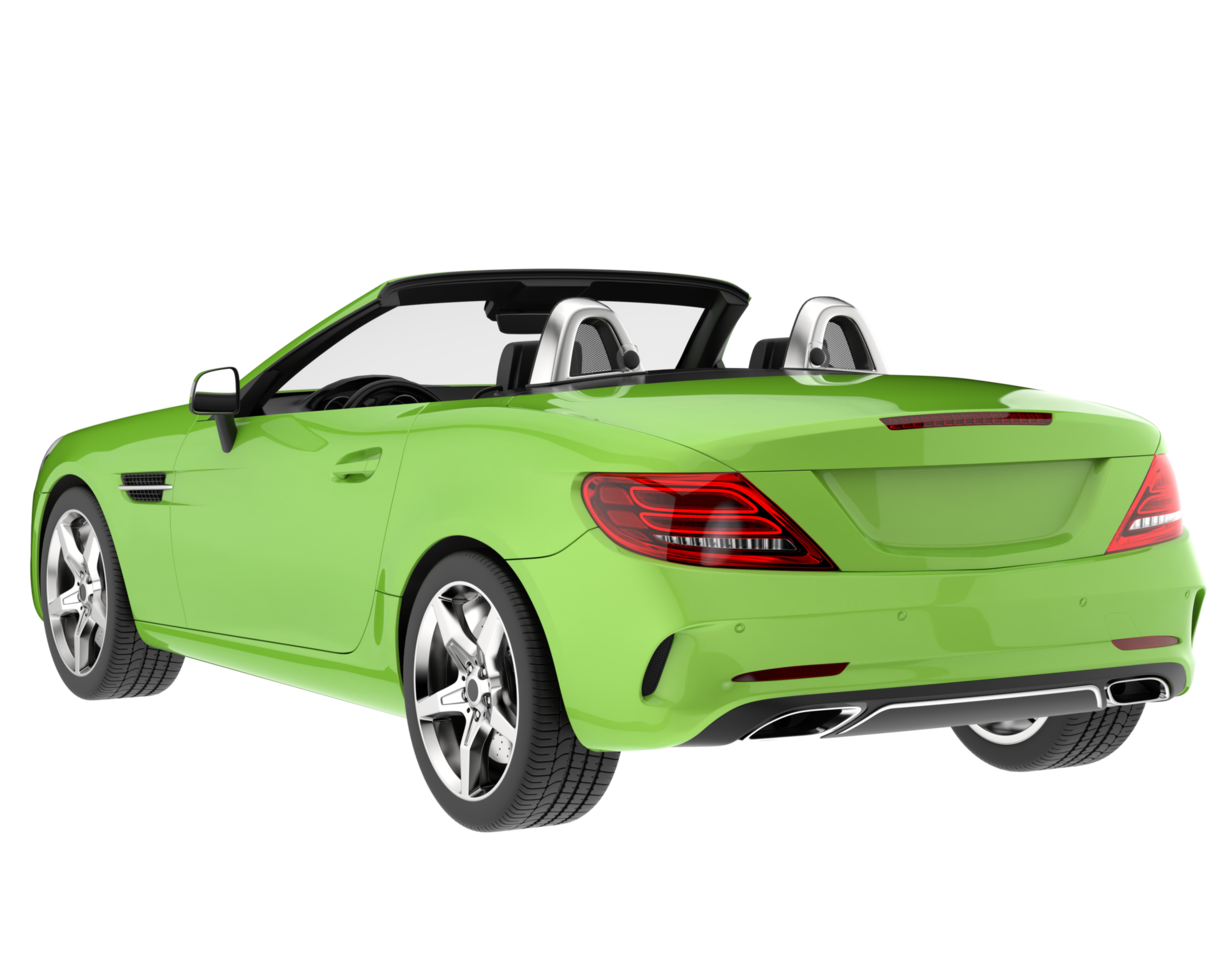Sport car isolated on transparent background. 3d rendering - illustration png