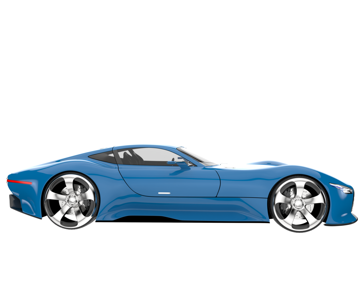 Sport car isolated on transparent background. 3d rendering - illustration png