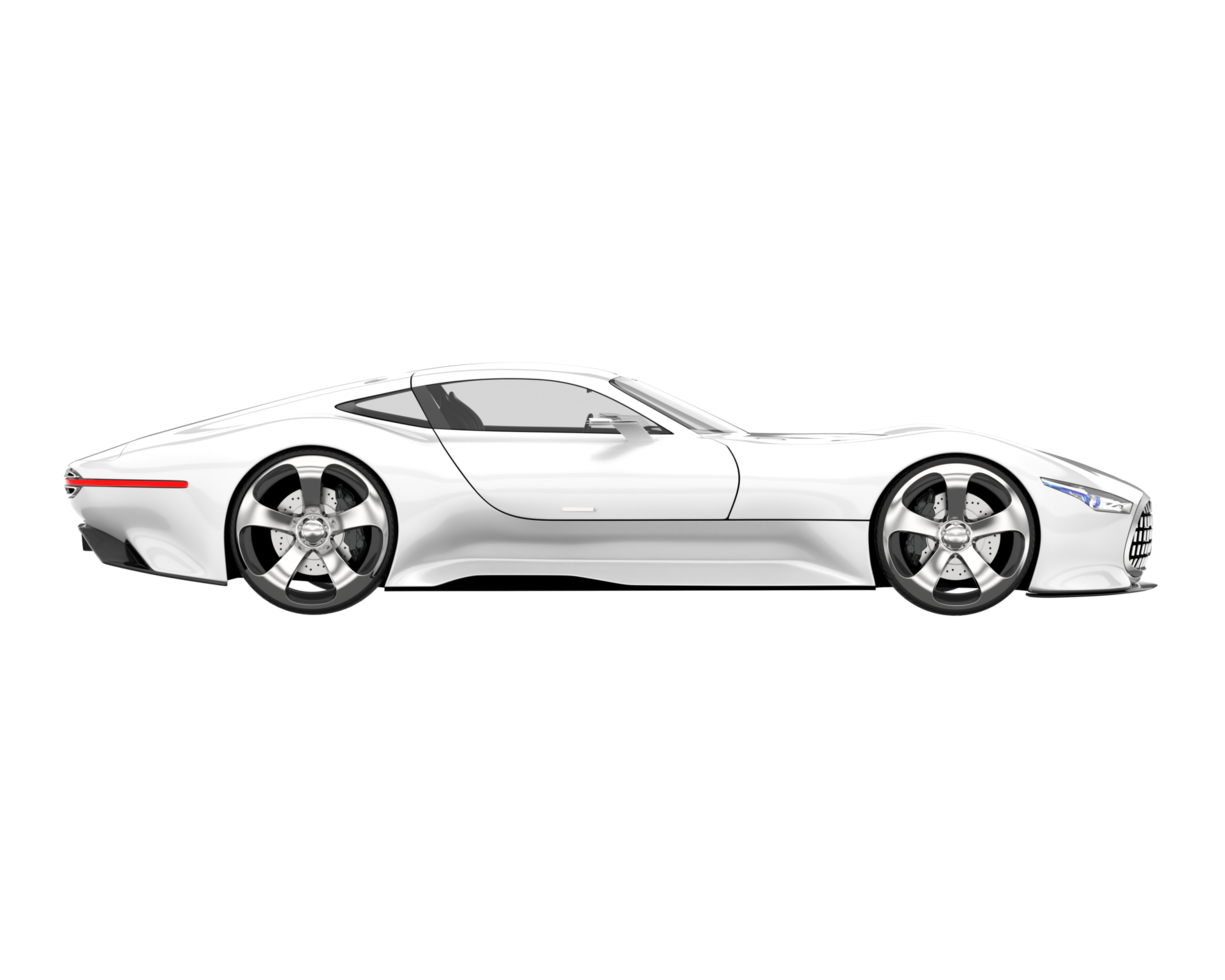 Sport car isolated on transparent background. 3d rendering - illustration png