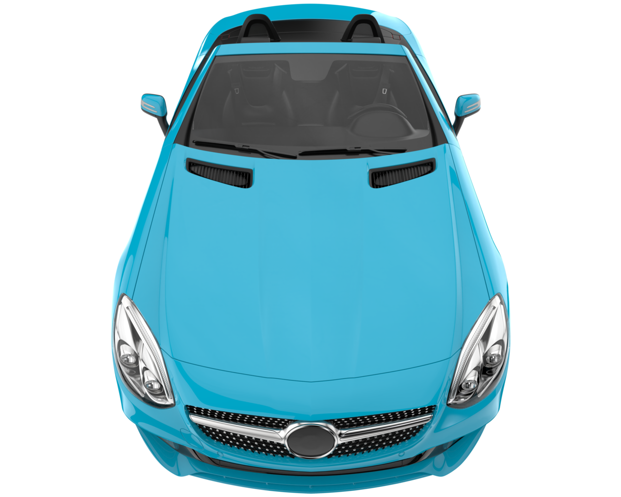 Sport car isolated on transparent background. 3d rendering - illustration png